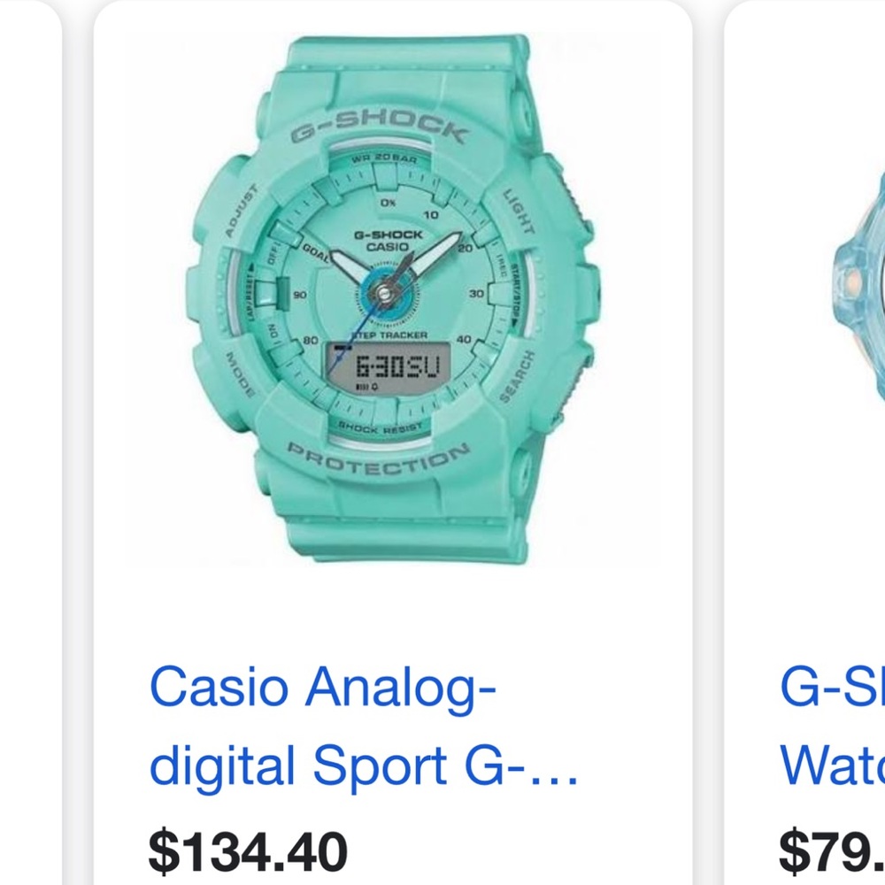 TEAL G-SHOCK WATCH